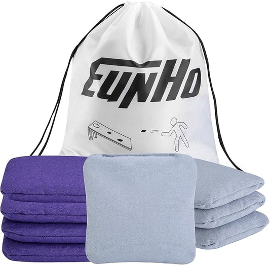 EunHo Cornhole Bags Set of 8 Regulation Size & Weight Corn Hole Bean Bags Official Professional All