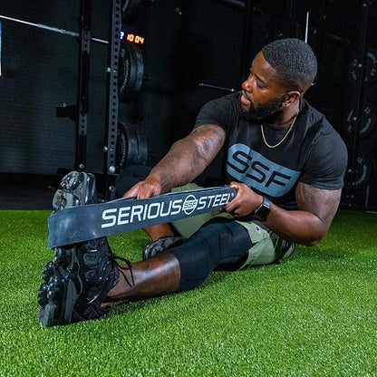Serious Steel Fitness 32" Resistance Training Bands (Portable Exercise Band System Training Bands- Great for Individuals Under 5'10")