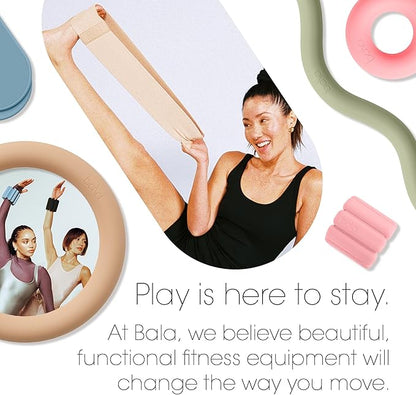 Bala Booty Bands Resistance Bands for Women & Men - Elastic Exercise Bands for Working Out - Wrist, Ankle, Legs & Booty Bands - Workout Resistance Bands for Yoga, Pilates, Strength Training