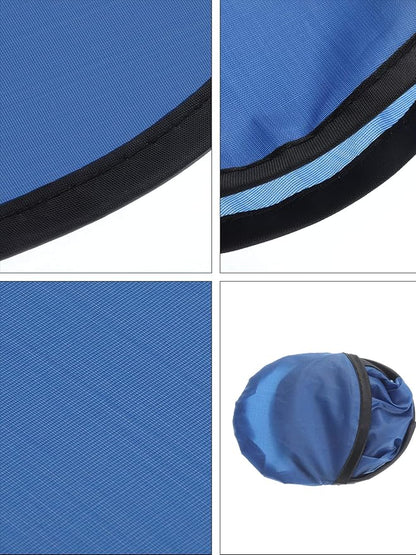 Gejoy Foldable Flying Disc Fans Bulk with Bags 9.8 Inch DIY Sublimation Handheld Cooling Fan Beach Flying Disc for Summer Outdoor Games Activities Birthday Wedding Party Favors