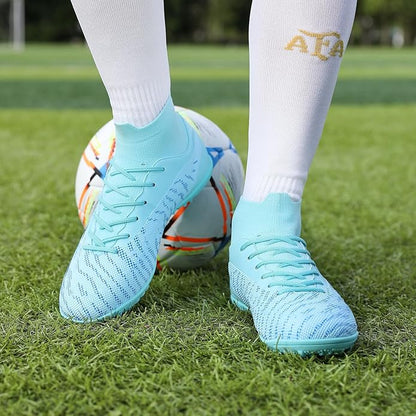 Soccer Cleats for Mens Womens Football Shoes Turf Soccer Shoes Indoor/Outdoor High-top Football Cleats AG/FG
