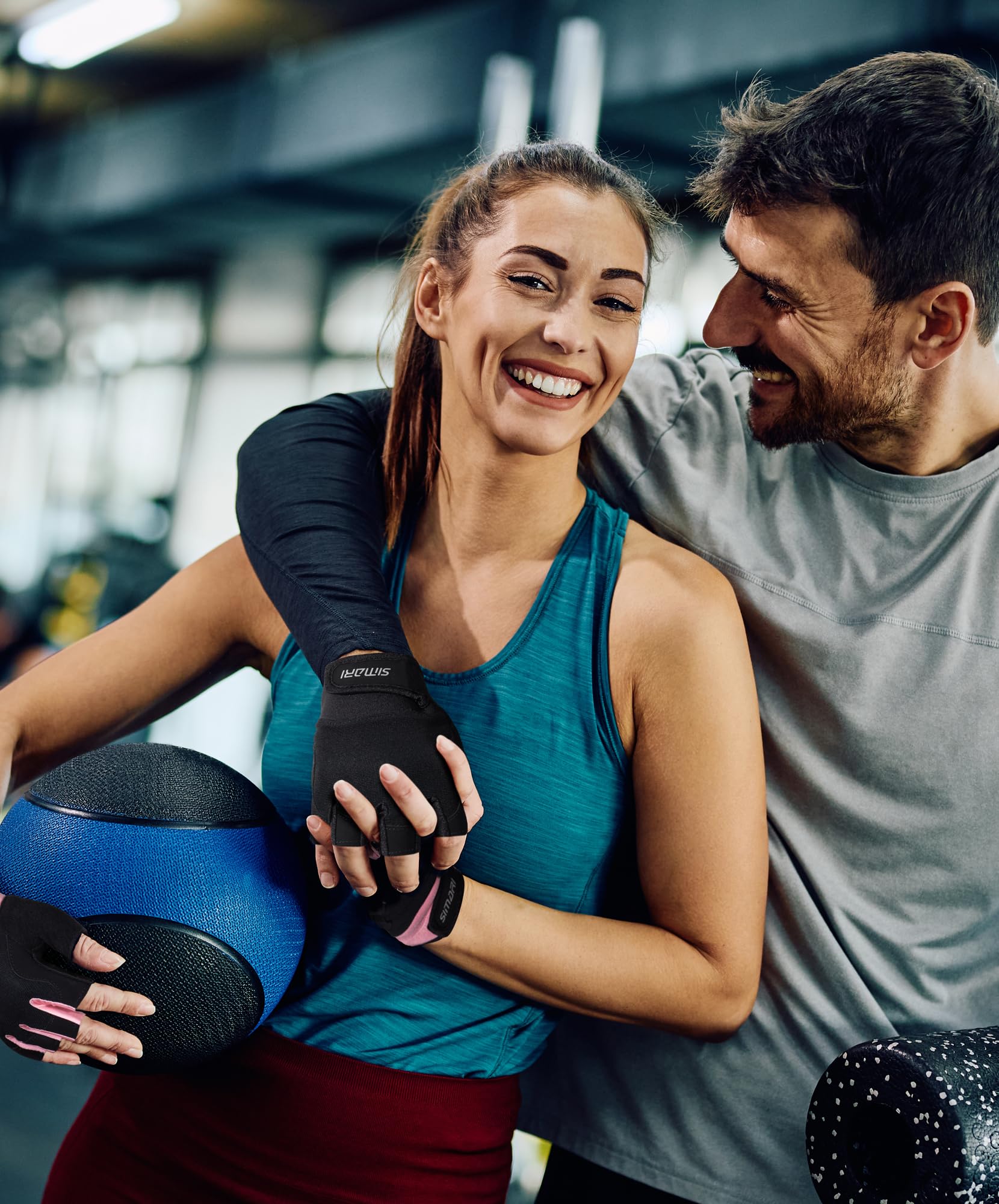 SIMARI Breathable Workout Gloves for Men & Women, Weight Lifting Gloves with Padded, Grip, Full