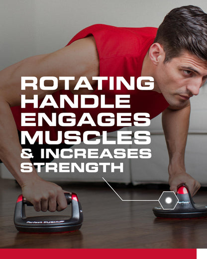 Perfect Pushup Elite - Rotating Handle Design with Steel Ball Bearings for Smooth, Effortless