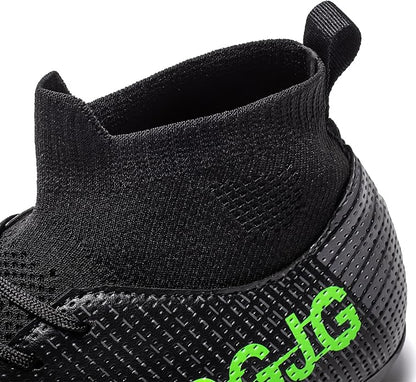 Youth Soccer Cleats Mens Training Football Cleats Lightweight Womens High-top Soccer Shoes AG, Tacos de Futbol para Hombre