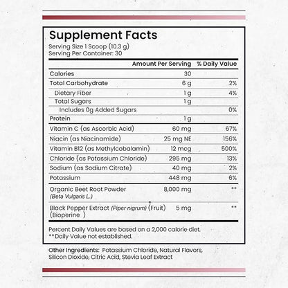 Nature's Pure Blend Organic Beet Root Powder ??Nitric Oxide Booster L-Arginine ??Liquid Beets for Blood Flow Circulation & Energy ??Pre-Workout Endurance Support ??8,000 MG