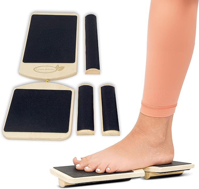 Single Leg Foot Board - Ankle & Foot Exerciser Strengthener, Physical Therapy for Sprained Ankles, Foot Stretcher for Plantar Fasciitis