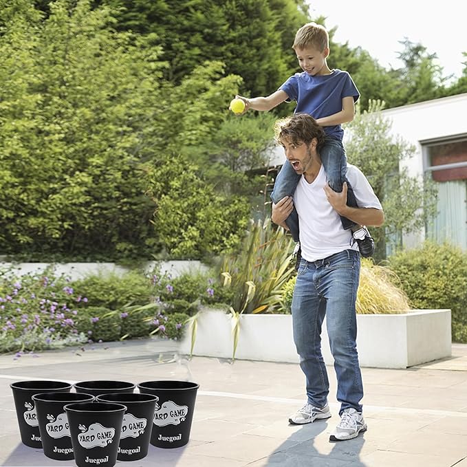 Juegoal Outdoor Giant Yard Pong Game Set Outdoor Toss Game Throwing Game for Beach, Camping, Lawn and Backyard