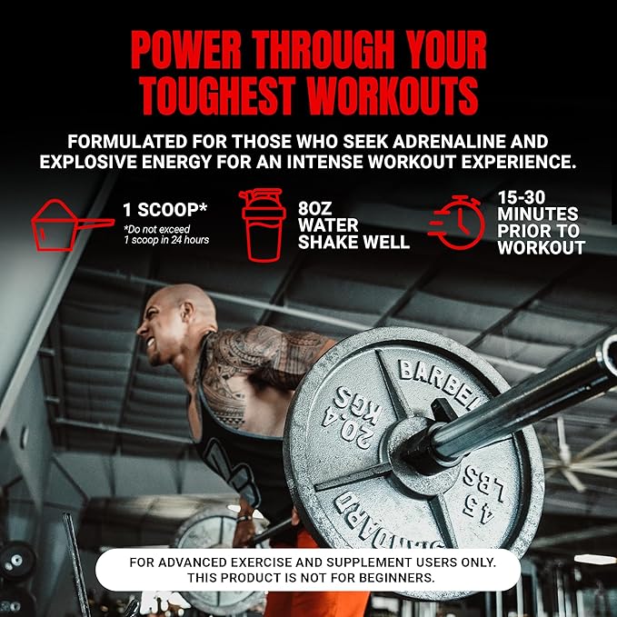 PROSUPPS Mr. Hyde Xtreme Pre Workout Powder with Creatine, Beta Alanine & Caffeine ??Extreme Energy, Pumps, Focus & Performance - Fitness & Gym Supplements for Men & Women (Watermelon, 30 Servings)