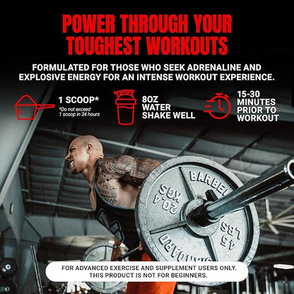 PROSUPPS Mr. Hyde Xtreme Pre Workout Powder with Creatine, Beta Alanine & Caffeine ??Extreme Energy, Pumps, Focus & Performance - Fitness & Gym Supplements for Men & Women (Watermelon, 30 Servings)