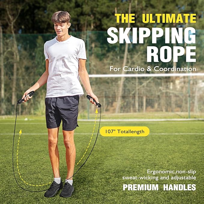 Soccer Training Equipment, Speed Agility Training Equipment for Kids Youth Adults, 20ft Agility Ladder, 4 Hurdles, Jump Rope, 12 Soccer Cones, Running Parachute, Football Training Equipment