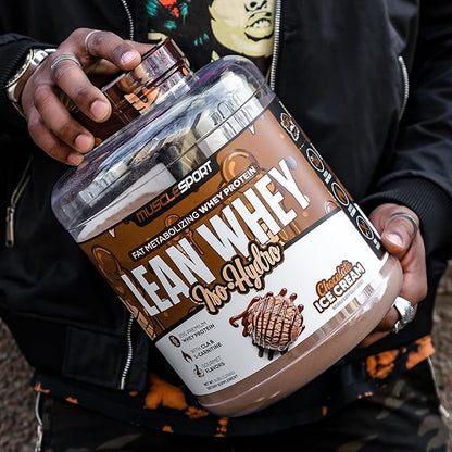Musclesport Lean Whey Revolution??Protein Powder - Whey Protein Isolate - Low Calorie, Low Carb, Low Fat, Incredible Flavors - 25g Protein per Scoop - 2lb Chocolate Ice Cream