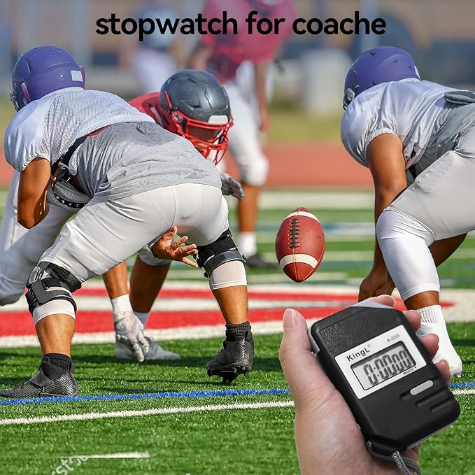 Stopwatch Timer Digital Sports Stop Watch, Large Display, Lap Split, Clock, Calendar, Alarm, for Coaches, Swimming, Running, Training