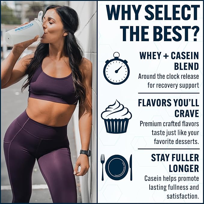 PEScience Select Protein Powder, Whey and Casein Blend, Clean Protein Powder for Women and Men, Low Calorie, Low Carb, Keto Friendly, Gluten Free - Chocolate Truffle - 27 Servings