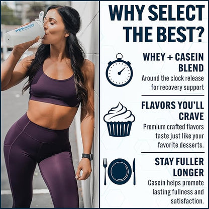 PEScience Select Protein Powder, Whey and Casein Blend, Clean Protein Powder for Women and Men, Low Calorie, Low Carb, Keto Friendly, Gluten Free - Snickerdoodle - 5 Servings