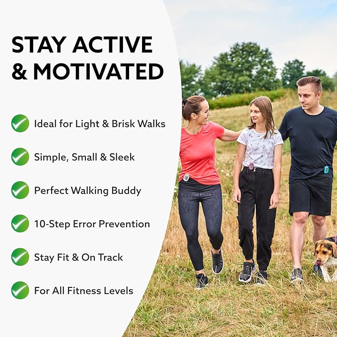 3DFitBud Simple Step Counter Walking 3D Pedometer from 3DActive with Clip & Lanyard - A420S