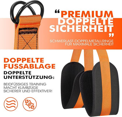 HPYGN Pull Up Assistance Bands, Heavy Duty Resistance Band for Pull Up Bar, Adjustable Weight/Size with Fabric Feet/Knee Rest, Bands for Pull Up Assist for Strength Training, Pull Up Assist Band