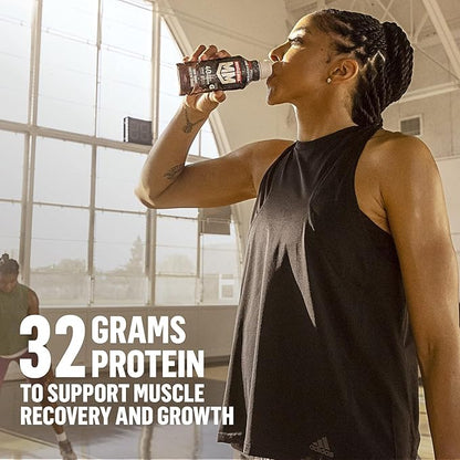 Muscle Milk Pro Advanced Nutrition Protein Shake, Slammin' Strawberry, 11.16 Fl Oz (Pack of 12), 32g Protein, 1g Sugar, 16 Vitamins & Minerals, 5g Fiber