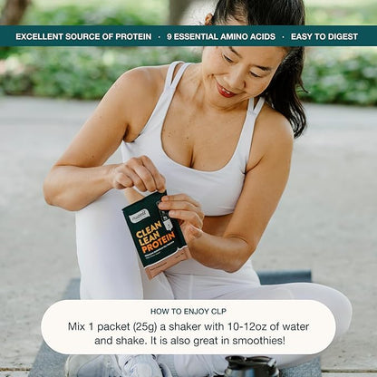 Nuzest - Pea Protein Powder - Clean Lean Protein, Premium Vegan Plant Based Protein Powder, Dairy Free, Gluten Free, GMO Free, Naturally Sweetened Protein Shake, Real Coffee, 1 Serving, 0.9 oz