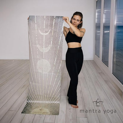 Mantra Yoga Travel PRO 1.5mm - Foldable Fitness & Exercise Mat with Bag | Lightweight, Compact & Eco-Friendly | Non-Slip & Washable | For All Types of Yoga | 72" L x 24" W | 2.6 lbs