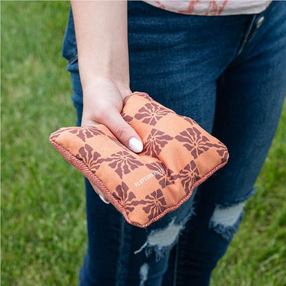 ACA Synergy Soft Professional Cornhole Bags Dual Sided Regulation 6x6 Set of 4 Retro Stripes Sasquatch