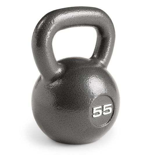 Marcy Hammertone Kettlebells, Ideal Workout Weights For Home Gym, Cast Iron, Black, 55lbs HKB-055