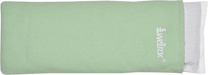 Weighted Eye Pillow - Flaxseeds & Lavender Eye Pillow Weighted for Restorative Yoga, Meditation & Stress Relief (Green, Scented)