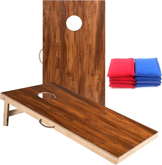 Cornhole Set 4'x2' Cornhole Board Sets with Bags Regulation Size, Corn Hole Games for Adults