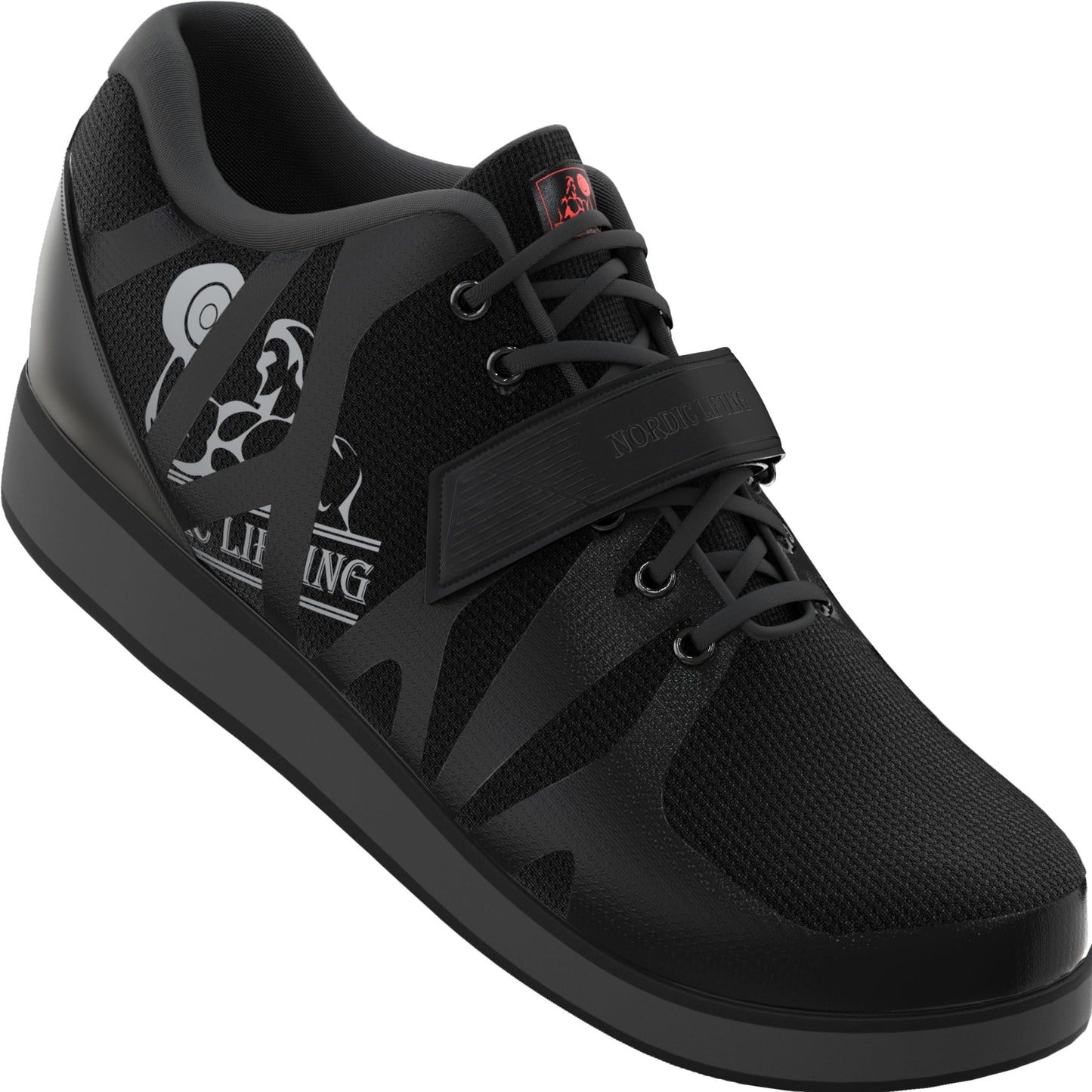 Nordic Lifting Squat Shoes for Men - Deadlift & Lifting Shoes MEGIN Black