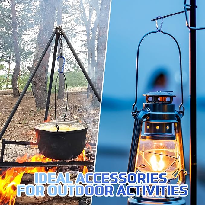 300 Pcs 2" Carabiner Bulk Spring Snap Hooks Bulk Aluminum Alloy Clip Keychain for Hanging Camping Hiking Traveling Fishing Outdoor Activities