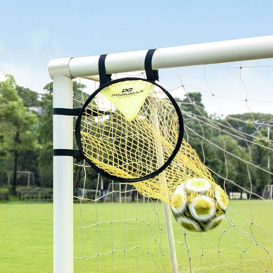 PodiuMax Top Bins Soccer Target Goal, Easy to Attach and Detach to The Goal, Set of 2, for Shooting