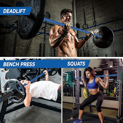 7ft Olympic Barbell, Weightlifting Barbell 28mm 45lb - 500/700/1000lbs Capacity with Smooth Spinning Sleeves, Olympic Bar Fits 2" Olympic Plates, for Snatch Clean Jerk - Home Gym Training