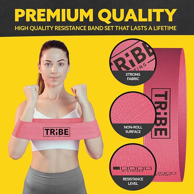 Fabric Resistance Bands for Working Out - Booty Bands for Women and Men - Exercise Bands Resistance Bands Set - Workout Bands Resistance Bands for Legs - Fitness Bands