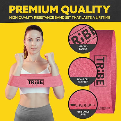 Fabric Resistance Bands for Working Out - Booty Bands for Women and Men - Exercise Bands Resistance Bands Set - Workout Bands Resistance Bands for Legs - Fitness Bands