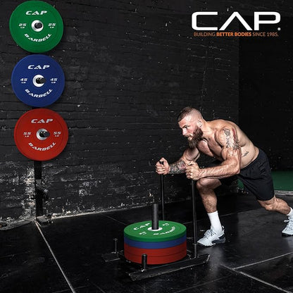 CAP Barbell 2-Inch Olympic Bumper Plate Weight Set | 100-370 lbs | Multiple Options