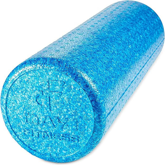 High-Density Round Foam Rollers - 4 Size and 8 Color Options - Massage Rollers for Stretching, Deep Tissue and Myofascial Release