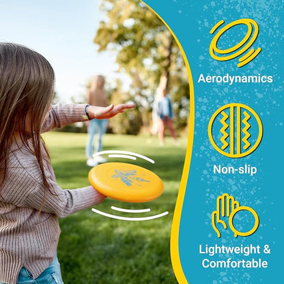 Wham-O Frisbee Go Flying Disc, 9 Inch Lightweight Sports Disc for Beginners Outdoor Beach Backyard Lawn Park Camping Family Activity Game - 70g