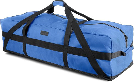 Fitdom 106L 45" Heavy Duty Extra Large Duffle with Upgrade Zipper, Durable & Water Resistant.
