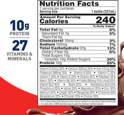 BOOST Original Ready to Drink Nutritional Drinks, Rich Chocolate, 8 Fl Oz Bottles (Pack of 24)