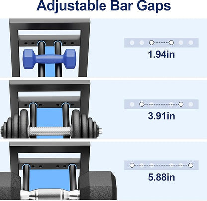 Dumbbell Rack 3-Tier 50 Inch Adjustable 900LB Capacity Weight Rack For Kettlebell Home Gym Dumbbells (Rack Only)