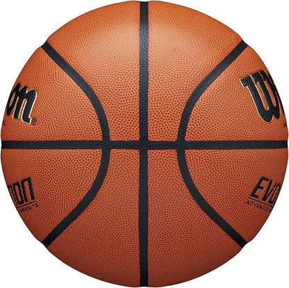 WILSON Evolution Indoor Game Basketballs - Size 5, Size 6 and Size 7