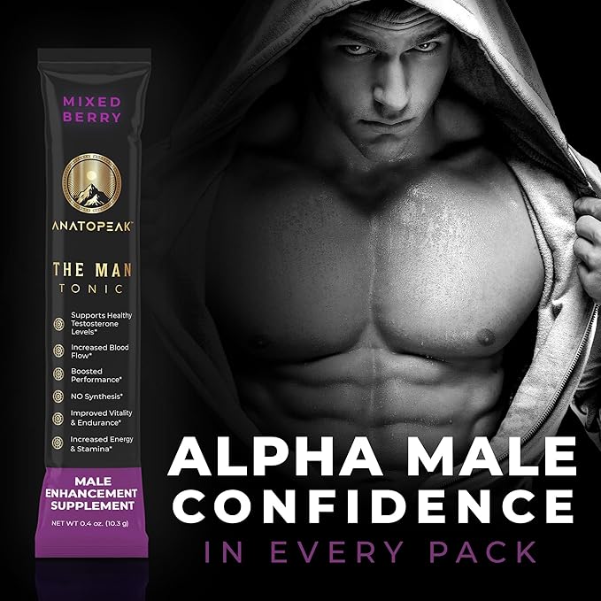 Titan Tonics ANATOPEAK Vitality Support Supplement ??Natural Performance Blend with Nitrosigine, L-Citrulline, Horny Goat Weed & Tongkat Ali ??for Energy, Stamina & Wellness ??12 Stick Packs