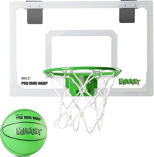 SKLZ Pro Mini Indoor Basketball Hoop - Over The Door ??Portable - Great For Home, Dorms, Offices