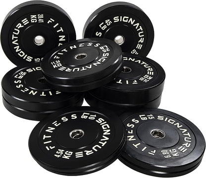 Olympic Bumper Plates Set, 2" Weight Plates for Strength Training & Weightlifting, Paris or Set or Set with Barbell, Multiple Options