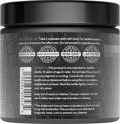 Self Obsessed MAXXED: 10-in-1 Men's Vitality Formula with Shilajit, Tongkat, Ashwagandha, Maca, Fadogia, Fenugreek, Pine Pollen, Zinc, Boron & AstraGin® - 120 Capsules ??2-Month Supply (1 Pack)