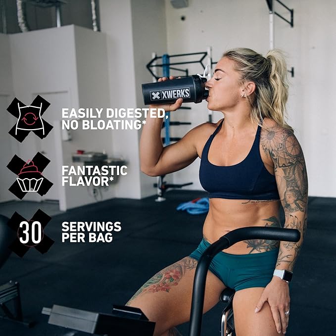 Xwerks Grow 100% New Zealand Grass Fed Whey Protein, 25g Pure Isolate Protein Powder Per Serving, All Natural Paleo and Keto Friendly, Soy Free Gluten Free Easy to Digest, Vanilla, 30 Servings