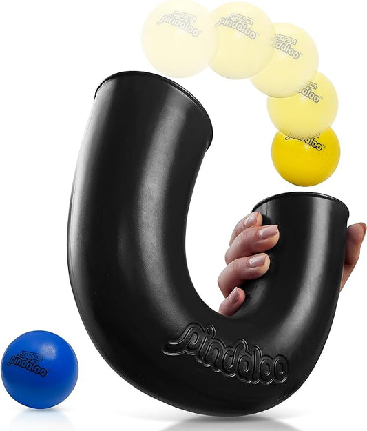 Original pindaloo Skill Game with 2 Balls- Gifts for Kids and Adults Indoor & Outdoor Games, Ball