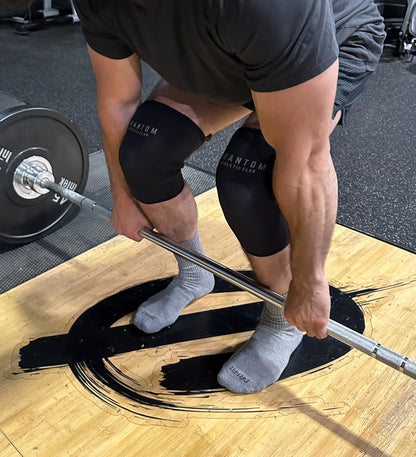 7mm Compression Knee Sleeves for Weightlifting Support, Powerlifting Strength, Heavy Squats, Cross