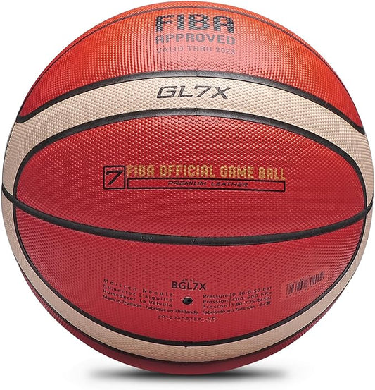 Training Soft Touch Rubber and Faux Leather Fighting Basketball, High Bounce Indoor Outdoor Basketball Gift