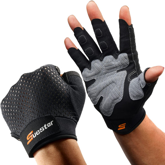SueStar Workout Gloves - Men Women 2022, Weight Lifting Gym Gloves with Full Palm Protection