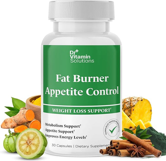 DR VITAMIN SOLUTIONS Fat Burner & Appetite Control Weight Loss Supplements for Women & Men